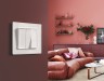 Ambrella Light Лицевая панель для 2-клавишных выключателей QUANT Ambrella Volt ALFA AP6330