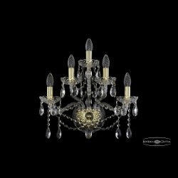 Бра хрустальные 1413B/2+2+1/165 G Bohemia Ivele Crystal (Стеклянный рожок)