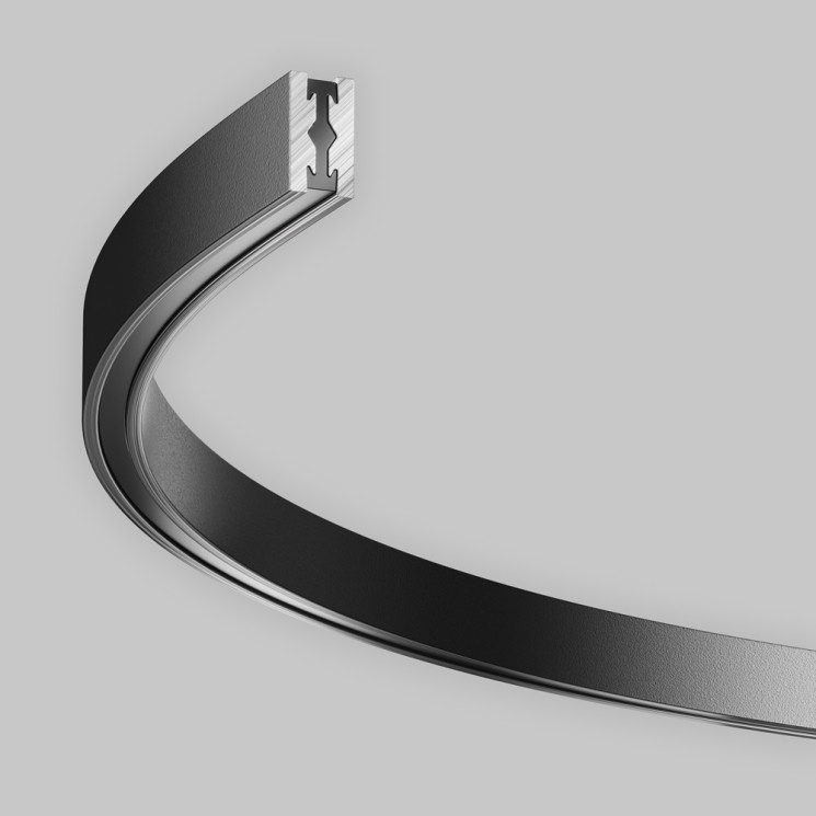Maytoni Шинопровод полукруг 650мм Flarity черный