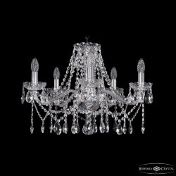 Люстра хрустальная 1413/5/200 Ni Bohemia Ivele Crystal (Стеклянный рожок)