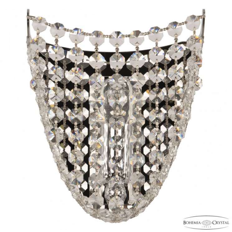 Бра хрустальные 778B/16 Ni Bohemia Ivele Crystal (С 1 лампочкой)