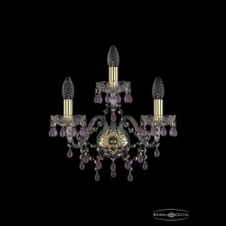 Бра хрустальные 1410B/2+1/160 G V7010 Bohemia Ivele Crystal (Стеклянный рожок)