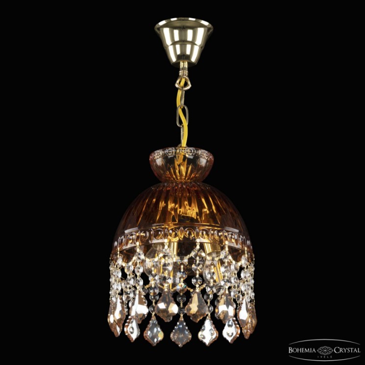 Подвесной светильник с цветным хрусталём 5478/22 G Amber/M-1G Leafs K721 Bohemia Ivele Crystal (5478)