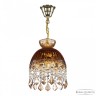 Подвесной светильник с цветным хрусталём 5478/22 G Amber/M-1G Leafs K721 Bohemia Ivele Crystal (5478)
