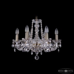Люстра хрустальная 1402/6/160 Pa Bohemia Ivele Crystal (Стеклянный рожок)