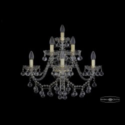 Бра хрустальные 1409B/3+2+1/240/XL G Bohemia Ivele Crystal (Стеклянный рожок)