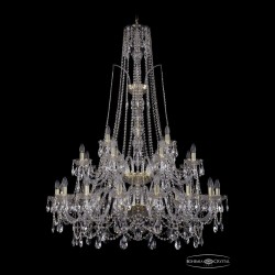 Люстра хрустальная 1411/16+8+4/400/XL-150/2d G Bohemia Ivele Crystal (Стеклянный рожок)