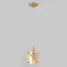 Подвесной светильник с хрусталем                      Eurosvet  50101/1 перламутровое золото