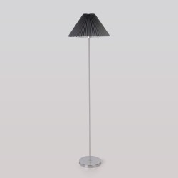 Напольный светильник с тканевым абажуром                      Eurosvet  01133/1 хром/графит