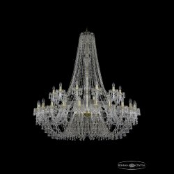 Люстра хрустальная 1410/24+12/530/h-156 G V0300 Bohemia Ivele Crystal (Стеклянный рожок)