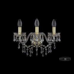 Бра хрустальные 1403B/3/160 G Bohemia Ivele Crystal (Стеклянный рожок)