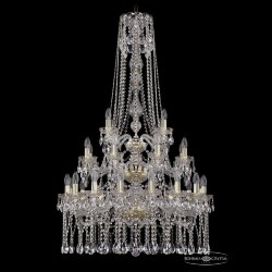Люстра хрустальная 1413/16+8+4/300/h-134/3d G Bohemia Ivele Crystal (Стеклянный рожок)