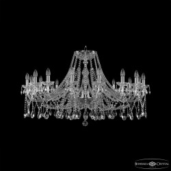 Люстра хрустальная 1413/16/400 Ni  Bohemia Ivele Crystal (Стеклянный рожок)
