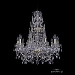 Люстра хрустальная 1411/10/195/XL-65 G Bohemia Ivele Crystal (Стеклянный рожок)