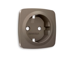 Ambrella Light Лицевая панель для электрической розетки с заземлением QUANT Ambrella Volt OMEGA OP6360