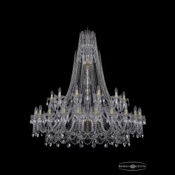 Люстра хрустальная 1411/24+12/530/XL-152 G Bohemia Ivele Crystal (Стеклянный рожок)