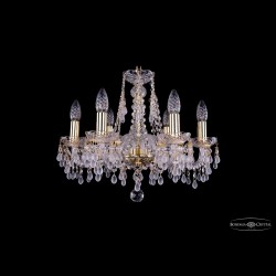 Люстра хрустальная 1410/6/160 G V0300 Bohemia Ivele Crystal (Стеклянный рожок)