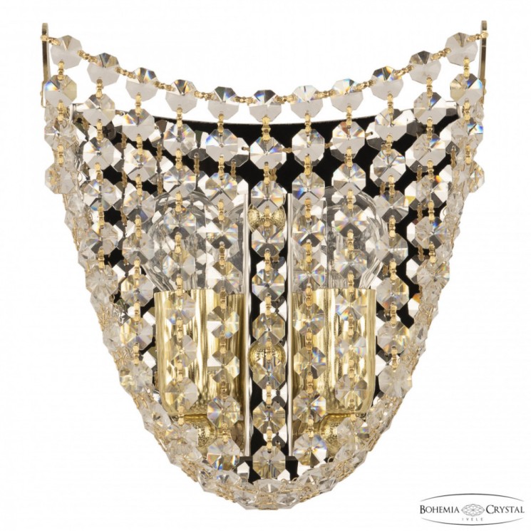 Бра хрустальные 778B/19 G Bohemia Ivele Crystal (С 2 лампочками и более)