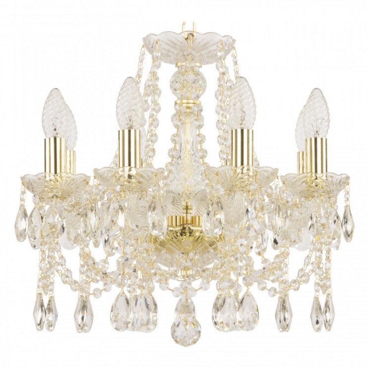 Люстра хрустальная 107/8/141 G Bohemia Ivele Crystal (6 кг)