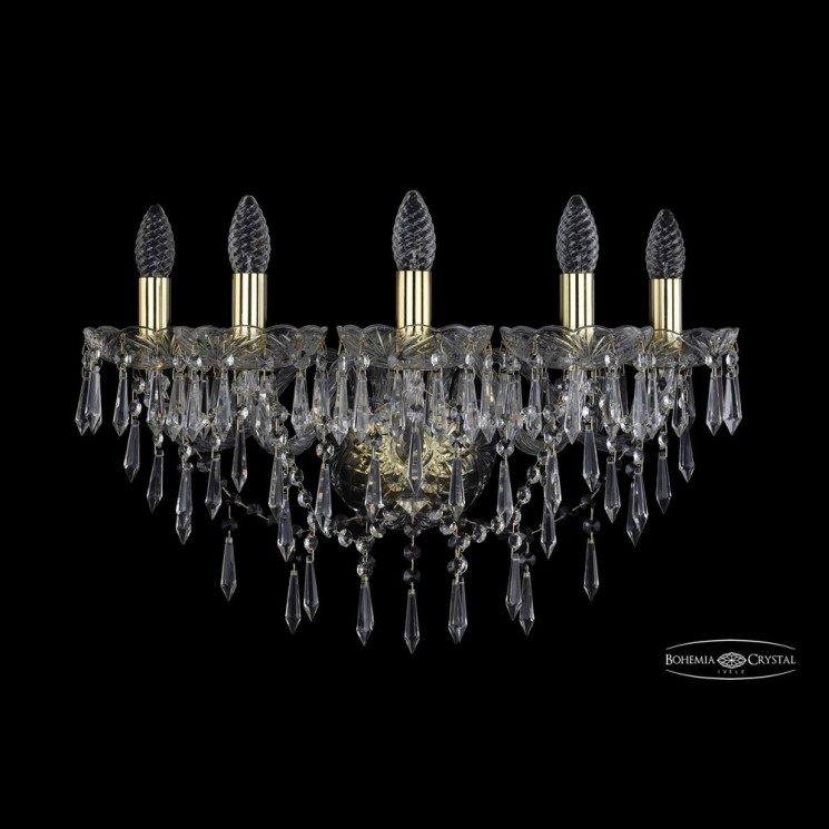 Бра хрустальные 1403B/5/195/XL G Bohemia Ivele Crystal (Стеклянный рожок)
