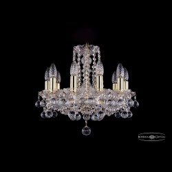 Люстра хрустальная 1402/10/141 G Balls Bohemia Ivele Crystal (Стеклянный рожок)