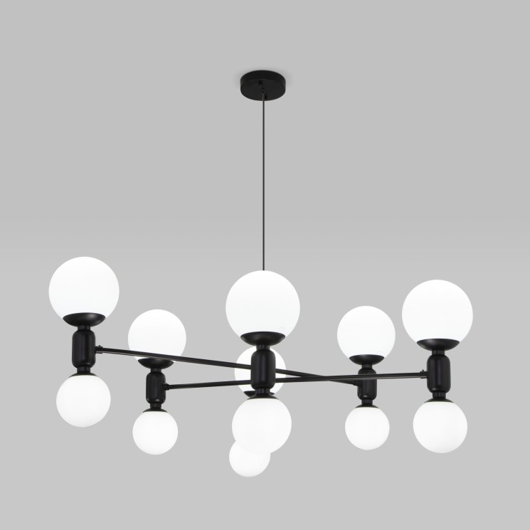 Подвесной светильник со стеклянными плафонами                      Eurosvet  30182 черный