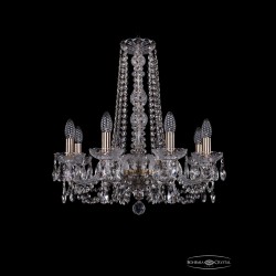 Люстра хрустальная 1402/8/195/h-58 Pa Bohemia Ivele Crystal (Стеклянный рожок)