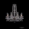 Люстра хрустальная 1402/8/195/h-58 Pa Bohemia Ivele Crystal (Стеклянный рожок)