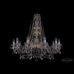 Люстра хрустальная 1411/10/360/XL-87 G Bohemia Ivele Crystal (Стеклянный рожок)