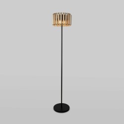 Напольный светильник с металлическим плафоном                      Bogate's  01106/4 черный / шампань