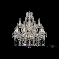 Люстра хрустальная 1413/10+5/200/2d G Bohemia Ivele Crystal (Стеклянный рожок)