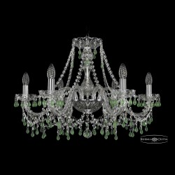 Люстра хрустальная 1410/6/240 Ni V5001 Bohemia Ivele Crystal (Стеклянный рожок)