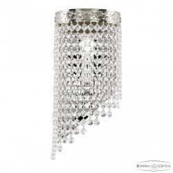 Бра хрустальные 83401BL/15IV-33 Ni R Bohemia Ivele Crystal (С 1 лампочкой)