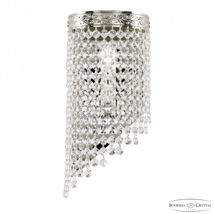 Бра хрустальные 83401BL/15IV-33 Ni R Bohemia Ivele Crystal (С 1 лампочкой)