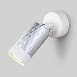 Настенный светильник с металлическим плафоном                      Eurosvet  20088/1 белый / серебро
