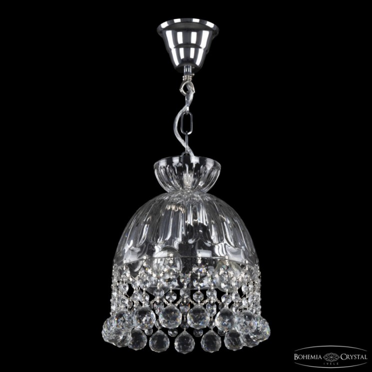 Подвесной светильник с цветным хрусталём 5478/22 Ni Clear/M-1H Balls Bohemia Ivele Crystal (5478)