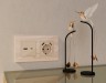 Ambrella Light Комплект механизма электрической розетки Ambrella Volt ALFA MA309010