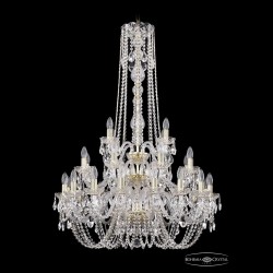 Люстра хрустальная 1402/16+8+4/300/h-123/3d G Bohemia Ivele Crystal (Стеклянный рожок)