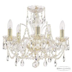 Люстра хрустальная 105/5/141 G Bohemia Ivele Crystal (Стеклянный рожок)