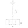 Подвесная люстра Divinare OSTIN 1100/02 SP-5