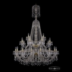 Люстра хрустальная 1403/16+8+4/400/XL-163/2d G Bohemia Ivele Crystal (Стеклянный рожок)