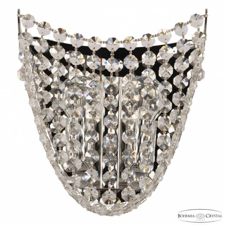 Бра хрустальные 778B/19 Ni Bohemia Ivele Crystal (С 2 лампочками и более)