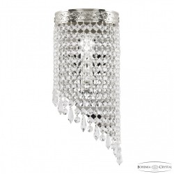 Бра хрустальные 83401BR/15IV-33 Ni Drops Bohemia Ivele Crystal (С 1 лампочкой)