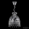 Подвесной светильник с цветным хрусталём 5478/22 Ni Clear/M-1H Drops Bohemia Ivele Crystal (5478)