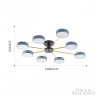 Светильник светодиодный 252006/8 Bk/Gr Arte Milano (Светодиодные)
