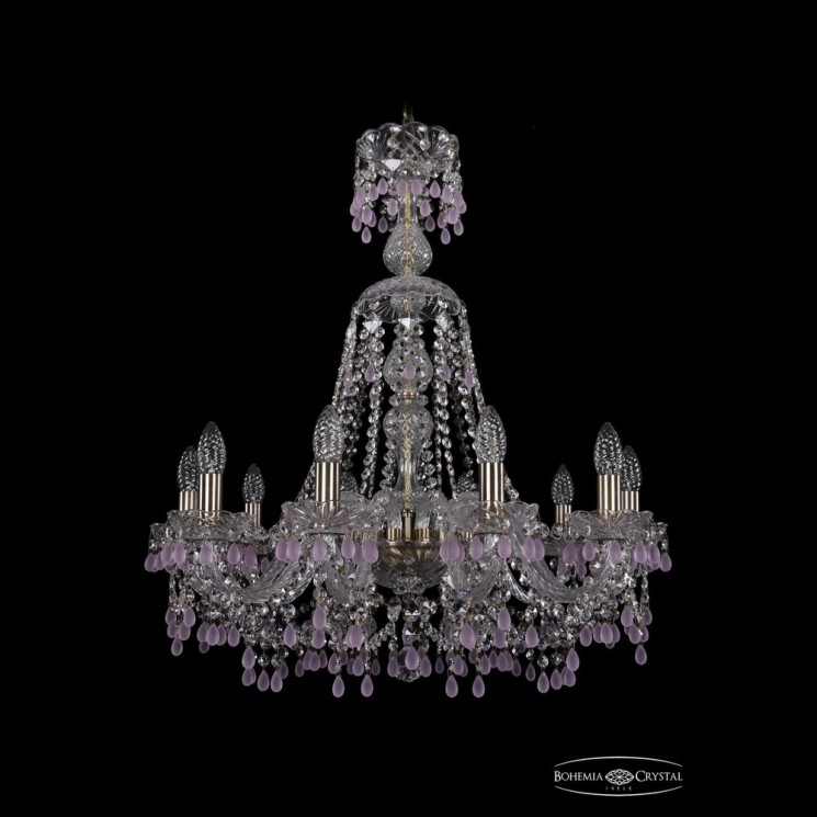Люстра хрустальная 1410/10/240/XL-74 Pa V7010 Bohemia Ivele Crystal (Стеклянный рожок)