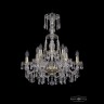 Люстра хрустальная 1403/6+3/195/XL-65 G Bohemia Ivele Crystal (Стеклянный рожок)