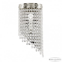 Бра хрустальные 83401BR/15IV-33 Ni R Bohemia Ivele Crystal (С 1 лампочкой)
