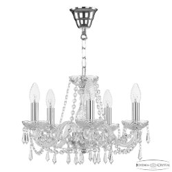 Люстра хрустальная 104/5/141 Ni Bohemia Ivele Crystal (Стеклянный рожок)