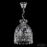Подвесной светильник с цветным хрусталём 5478/22 Ni Clear/M-1H Leafs Bohemia Ivele Crystal (5478)